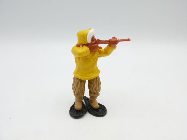 Timpo Toys Eskimo gelb, Gewehr schießend