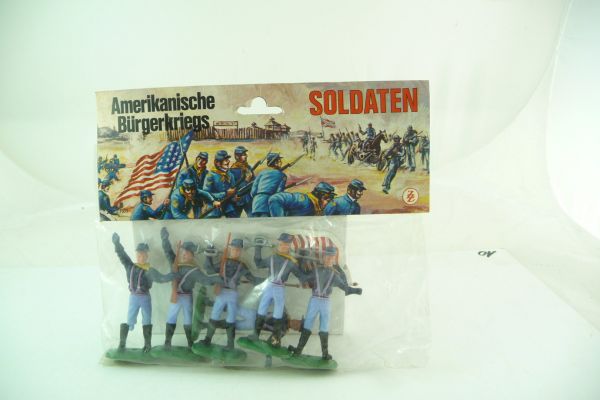 ZZ Toys American Civil War, 6 Union Army soldiers - orig. packing