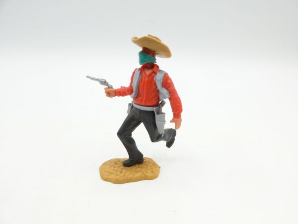 Timpo Toys Bandit laufend, Pistole schießend, mit Oberteil der 4. Version