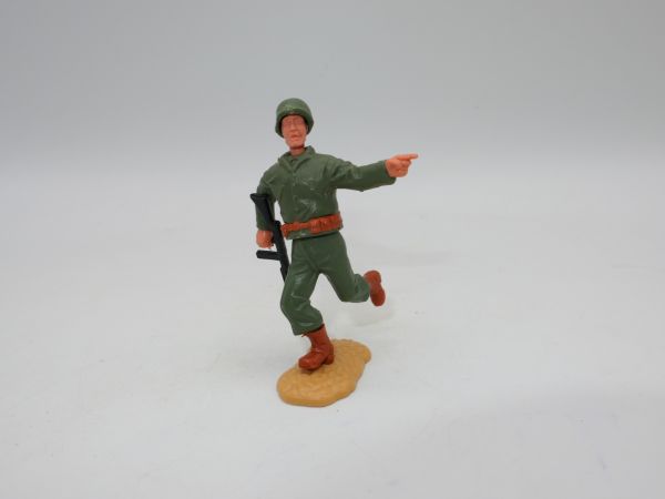 Timpo Toys Amerikanischer Soldat laufend mit MG