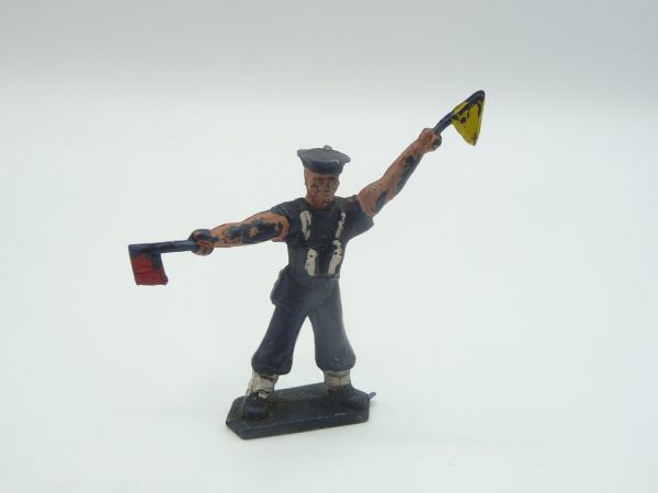 Lone Star Sailor with flag sign