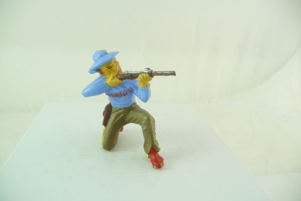 Elastolin 7 cm (beschädigt) Cowboy mit Gewehr - Beschädigung siehe Fotos