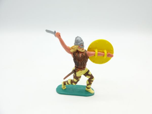 Timpo Toys Wikinger mit Helmvisier mit Schwert ausholend