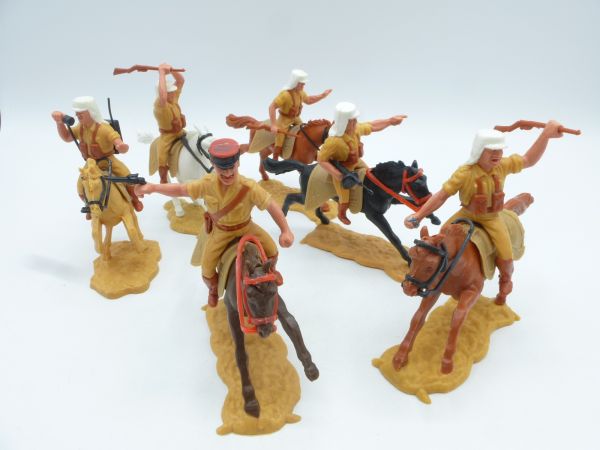 Timpo Toys Beautiful set of riding foreign legionnaires (6 figures)