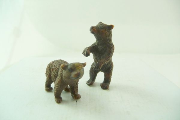 Elastolin soft plastic 2 brown bear cubs
