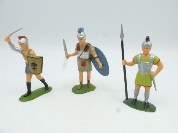 Heimo 3 Romans on foot (hard plastic) - great set, rare colours