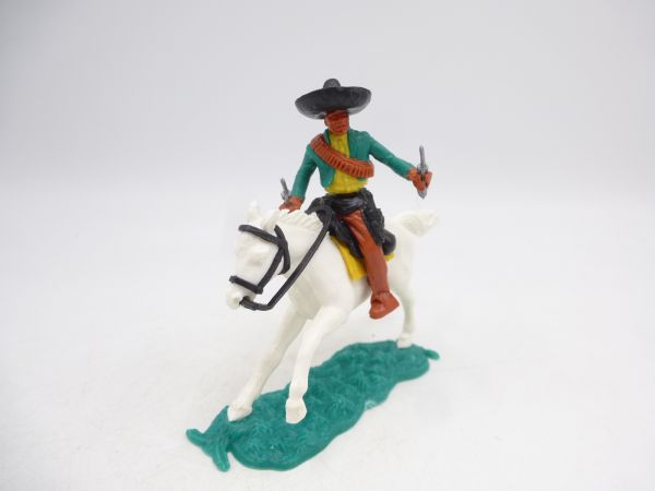 Timpo Toys Mexikaner reitend, grün mit 2 Pistolen