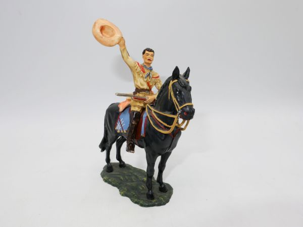 Elastolin 7 cm Old Shatterhand on horseback, no. 7550, painting 2