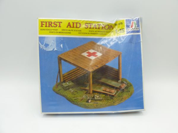 Italeri 1:35 First Aid Station, Nr. 416 - OVP, eingeschweißt, Box mit Lagerspuren