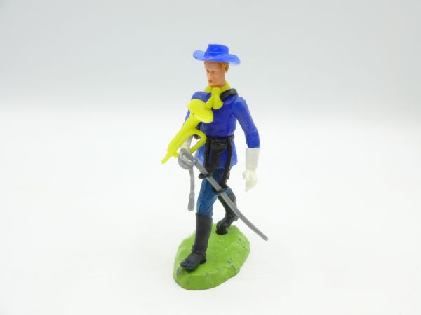 Elastolin 7 cm Union Army soldier walking with trumpet + sabre