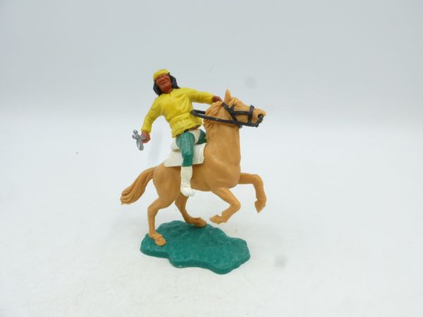 Timpo Toys Apache reitend, gelb mit Apachenhose (Replika)