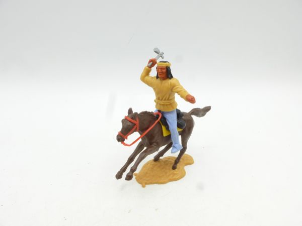 Timpo Toys Apache riding with tomahawk, beige