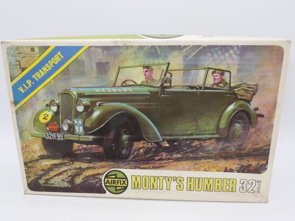 Airfix 1:32 Monty's Humber, No. 5501-3 - orig. packaging, on cast