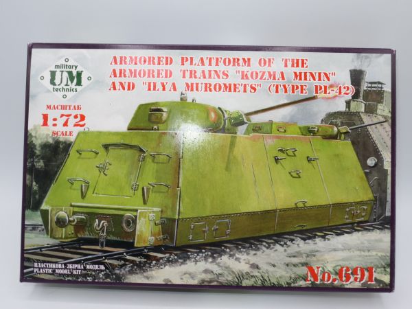 UM military technics Armoured Platform of the "Kozma Minin" + "ILYA Muromets"
