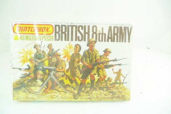 Matchbox 1:76 British 8th Army, No. P-5005 - figures on cast, shrink-wrapped