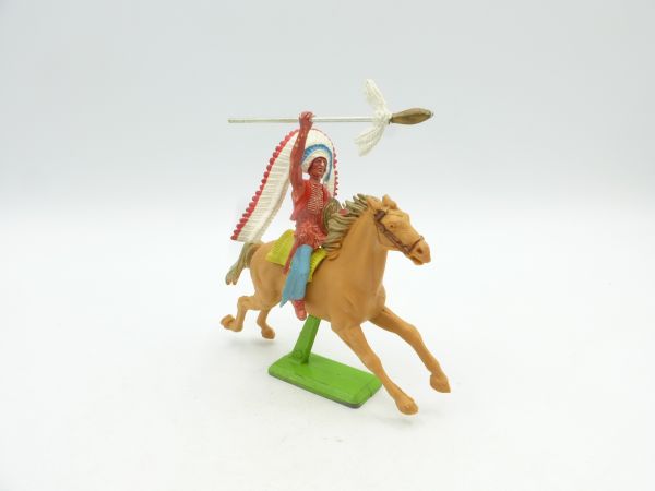 Britains Deetail Indian riding, throwing spear