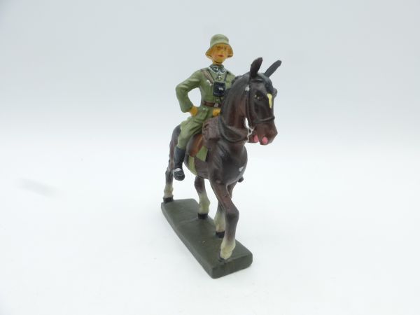 Lineol German officer riding with field glasses - unused