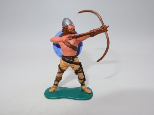 Timpo Toys Viking, archer, light blue shield