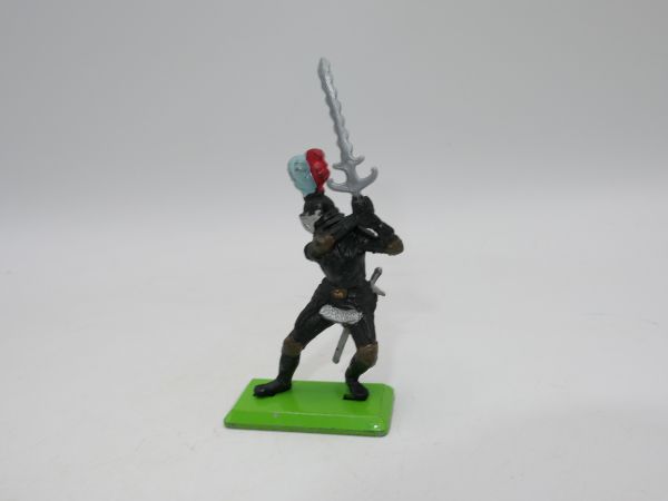 Britains Deetail Black knight lunging with sword