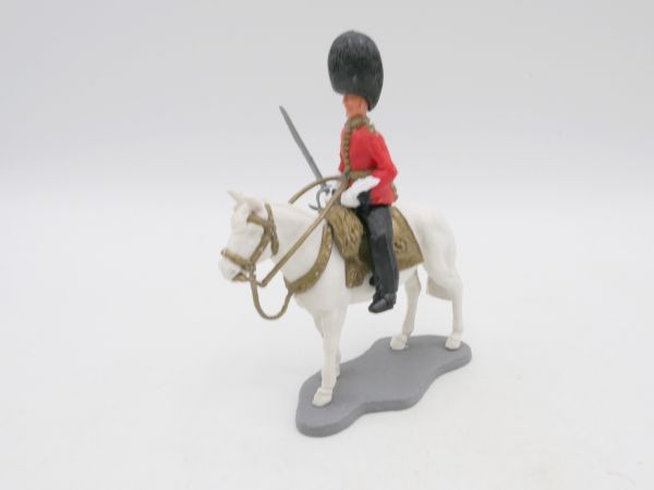 Timpo Toys Guardsman / officer on horseback (white)