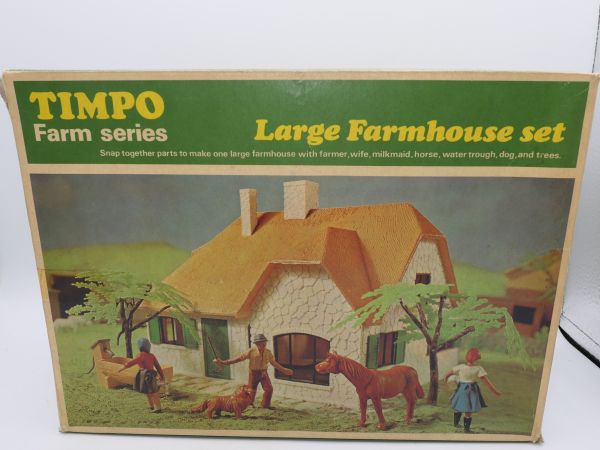 Timpo Toys Farm Series: Large Farmhouse Set, No. 169 - orig. packaging, complete