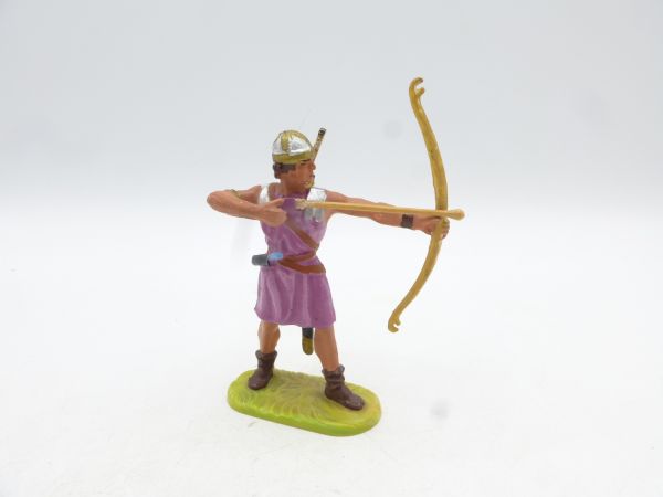 Elastolin 7 cm Norman, archer shooting mechanically, No. 8646