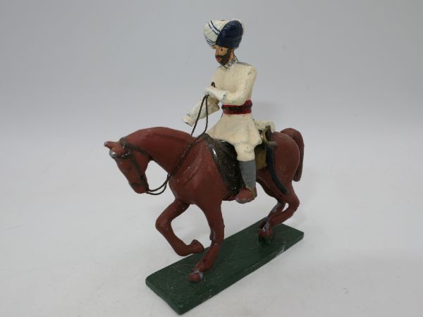 Reiter mit Turban (Gesamthöhe 8 cm) - sehr frühe Figur