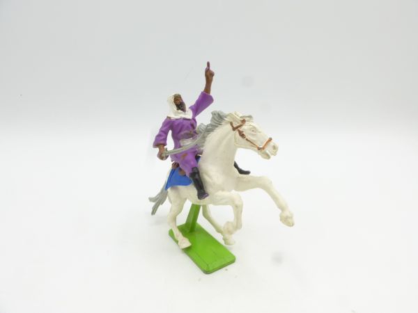 Britains Deetail Arab riding, purple with sabre, pointing
