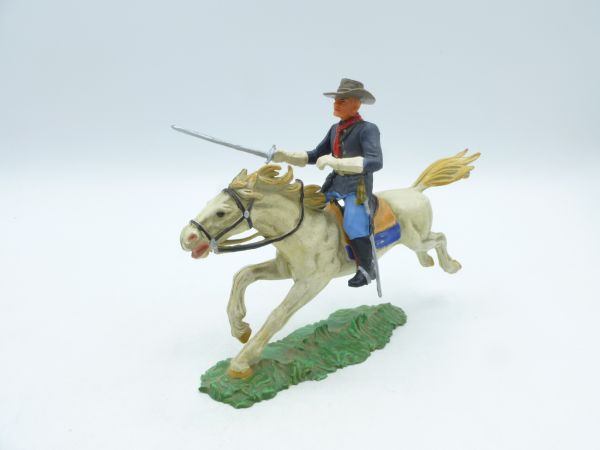 Elastolin 7 cm Northern States: Officer on horseback with sabre - great modification