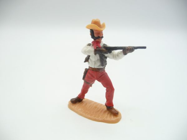 Timpo Toys Cowboy 4. Version, Gewehr schießend - tolle Kombi