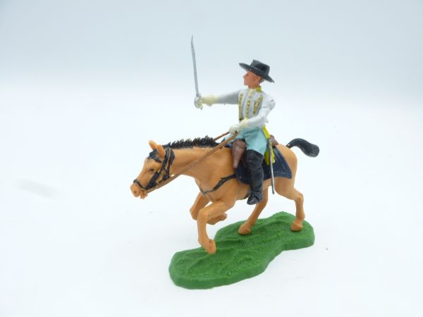 Britains Swoppets Confederate Army soldier riding with sabre