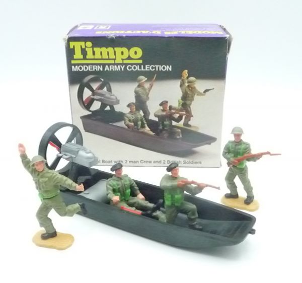 Timpo Toys Minibox: Modern Army Collection Air Patrolboat with crew