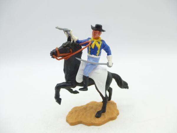 Timpo Toys Offizier 4. Version zu Pferd mit Säbel + Pistole