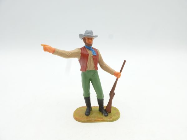 Elastolin 7 cm Settler standing with rifle, No. 7706 - very early figure