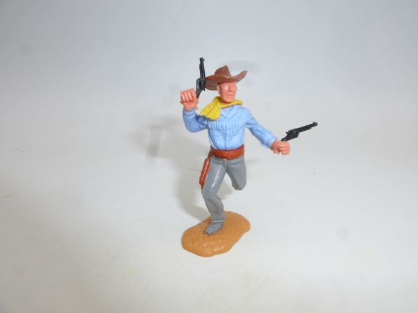 Timpo Toys Cowboy running (rare in grey with brown belt)
