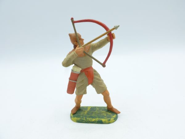 Preiser 7 cm Bayeux Norman, archer shooting upwards beige, orange