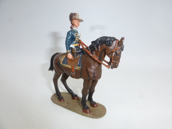 del Prado Belle Starr on horseback