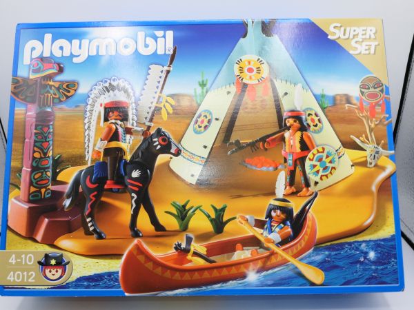 Playmobil Super Set Native American Camp, Nr. 4012 - OVP, komplett