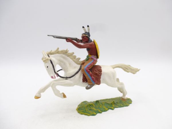 Preiser 7 cm Indianer zu Pferd mit Gewehr, Nr. 6845