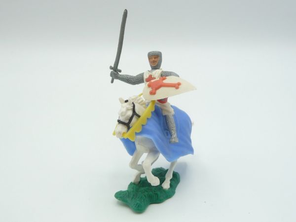 Crusader on horseback with sword on the side