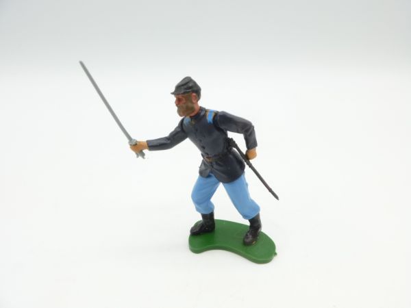Britains Swoppets Union Army soldier, officer attacking with sabre