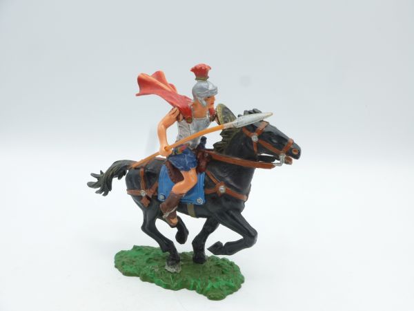 Elastolin 7 cm Römischer Reiter mit Umhang + Lanze, Nr. 8457