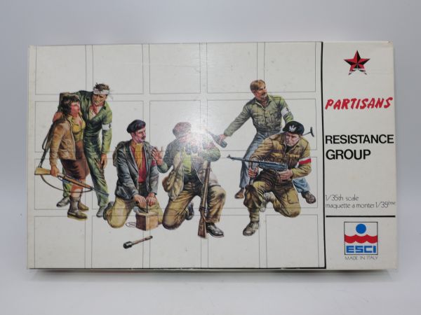 Esci 1:35 Partisans Resistance Group, No. 5009 - orig. packaging, on cast