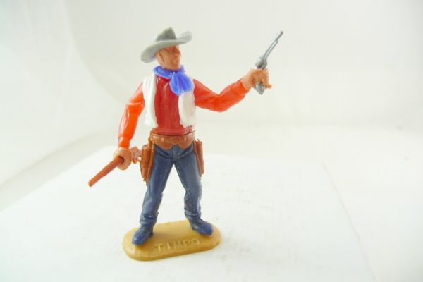 Timpo Toys Cowboy 2nd version standing with rifle + pistol