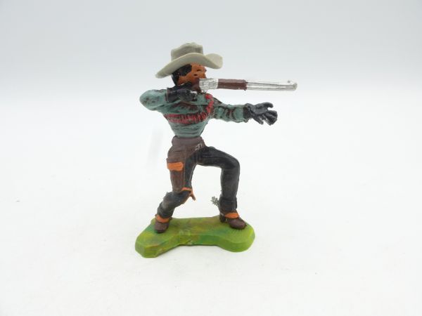 Chromoplast Cowboy stehend mit Gewehr - sehr frühe Version