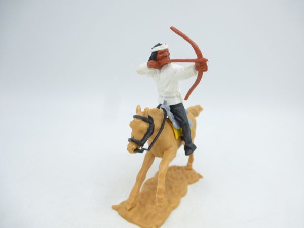 Timpo Toys Apache reitend, weiß, Bogenschütze