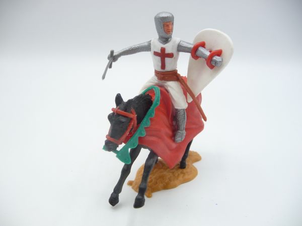 Timpo Toys Crusader 2nd version riding with jabbing with sword