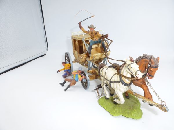 Elastolin 7 cm Great stagecoach, No. 7712 - complete