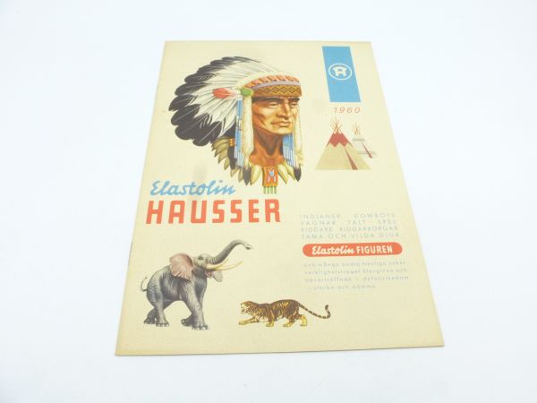 Original Hausser catalogue 1960 (Indians, animals, games), 15 pages