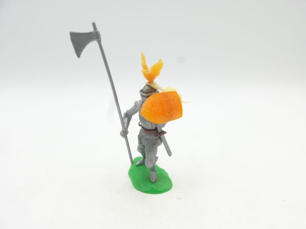 Elastolin 5,4 cm Knight standing with long battle axe + additional sword